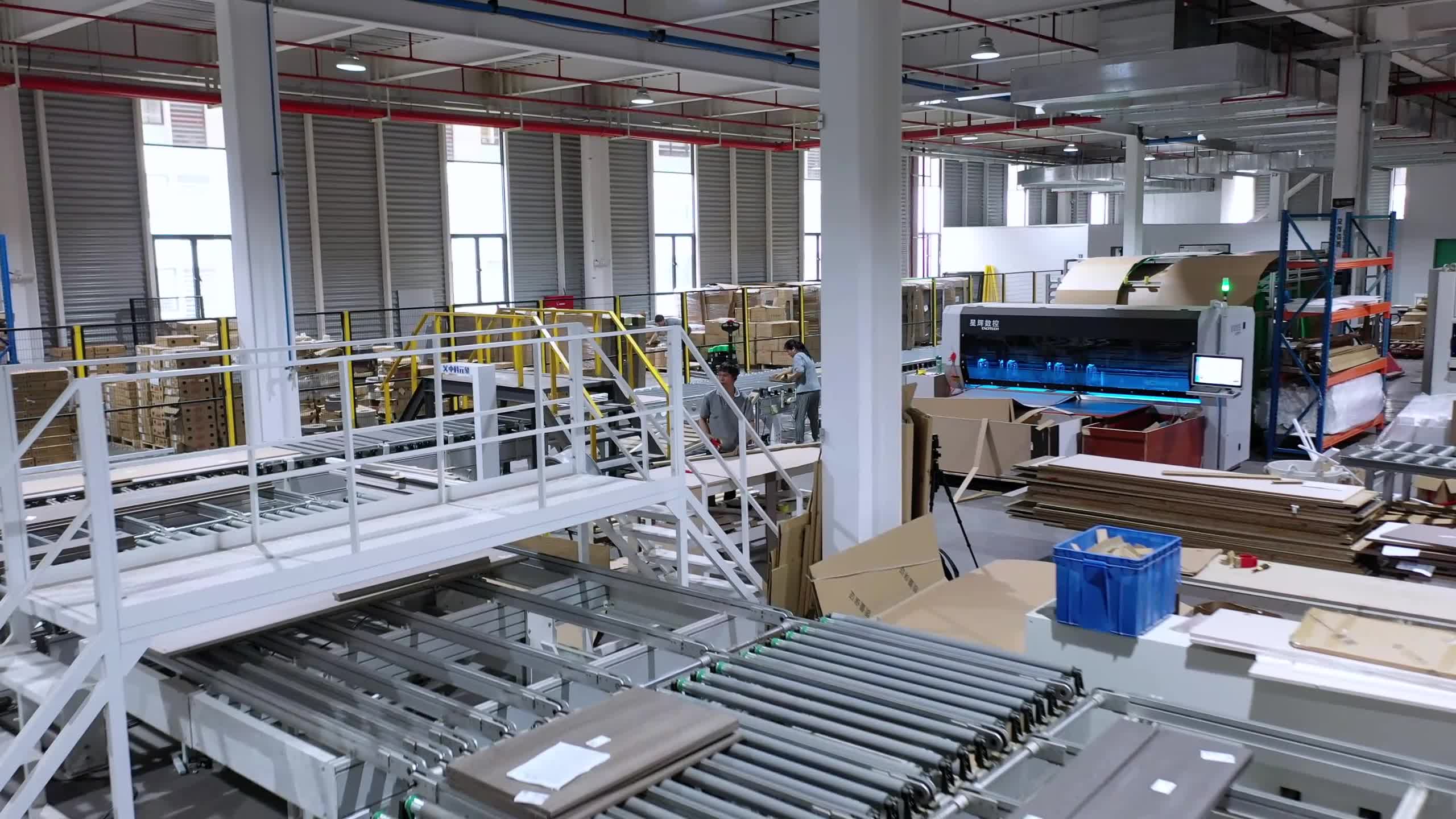 EXCITECH packaging machine shows its unique advantages and improves the packaging efficiency of furniture orders.