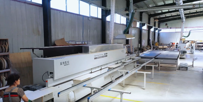 Smart factory, choose EXCITECH! Beijing dingxiang furniture intelligent edge banding project.