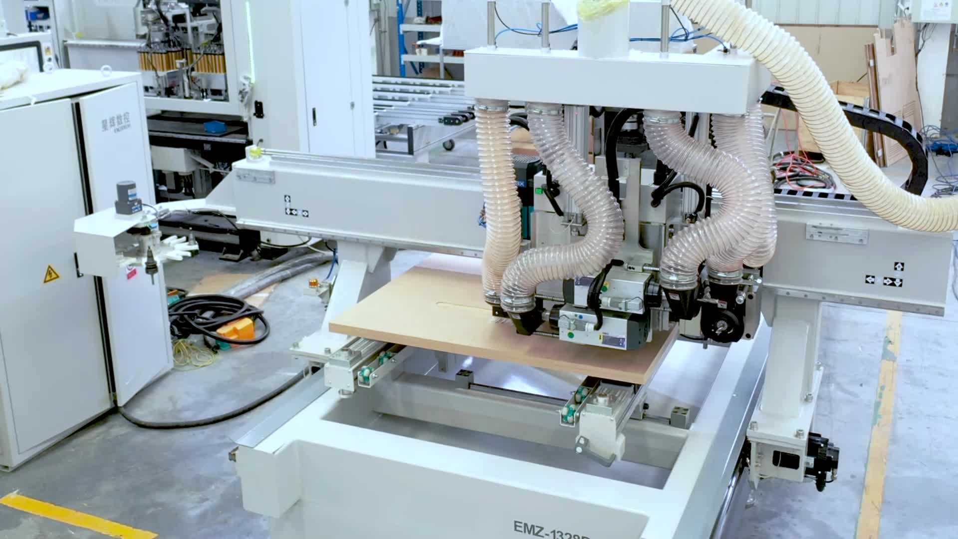 How about this door panel processing machine?