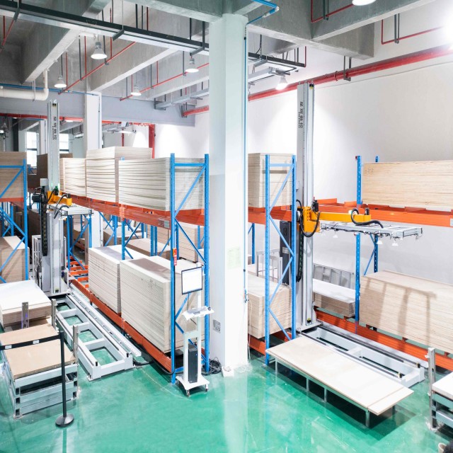 12m Automated Panel Storage System | Small Vertical Sheet Warehouse | EXCITECH