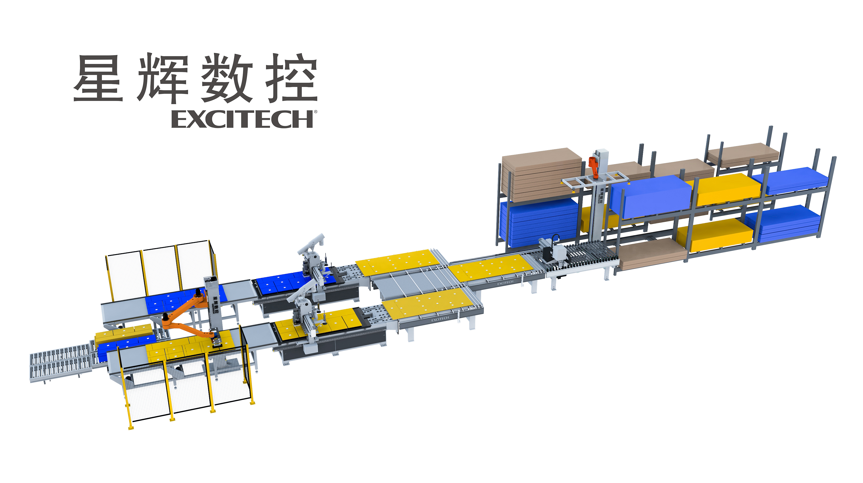 EXCITECH Vertical Storage Technologies | Automated Panel Storage for Furniture Smart Factories