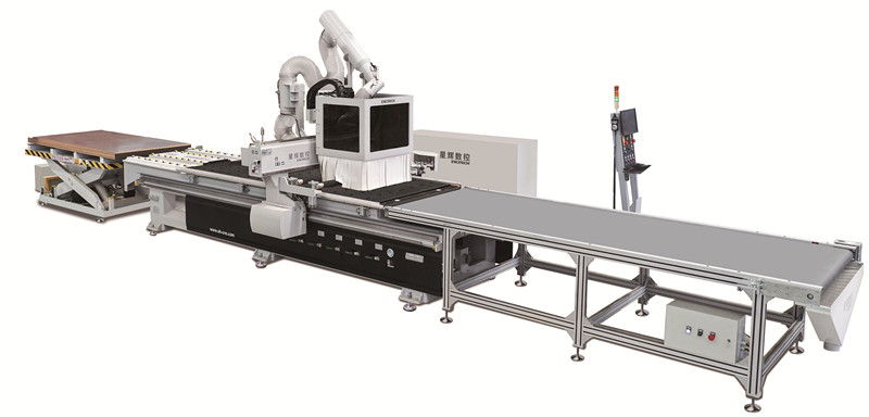 E4 Nesting with Auto Pre labeling Woodworking Machine
