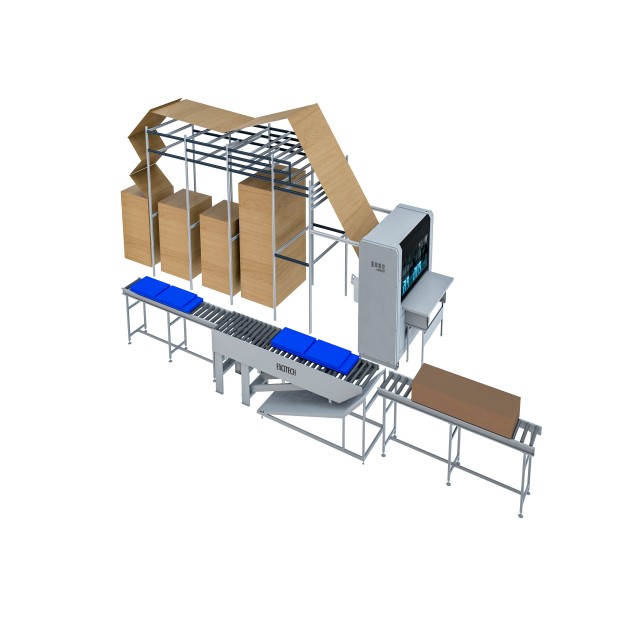 EC2300 Automatic box making and packing line-Classical