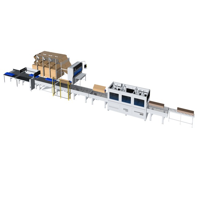 EC3200 Automatic box making and packing line-Pro