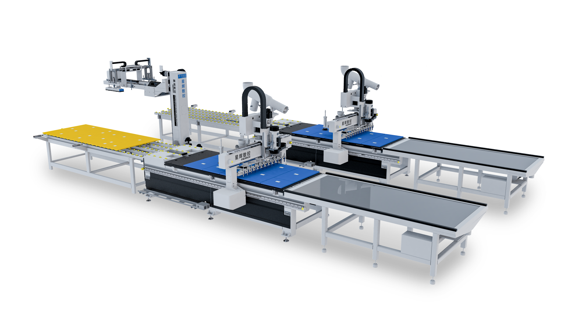 EXCITECH Load & Label 2in1 Robot Nesting Cell