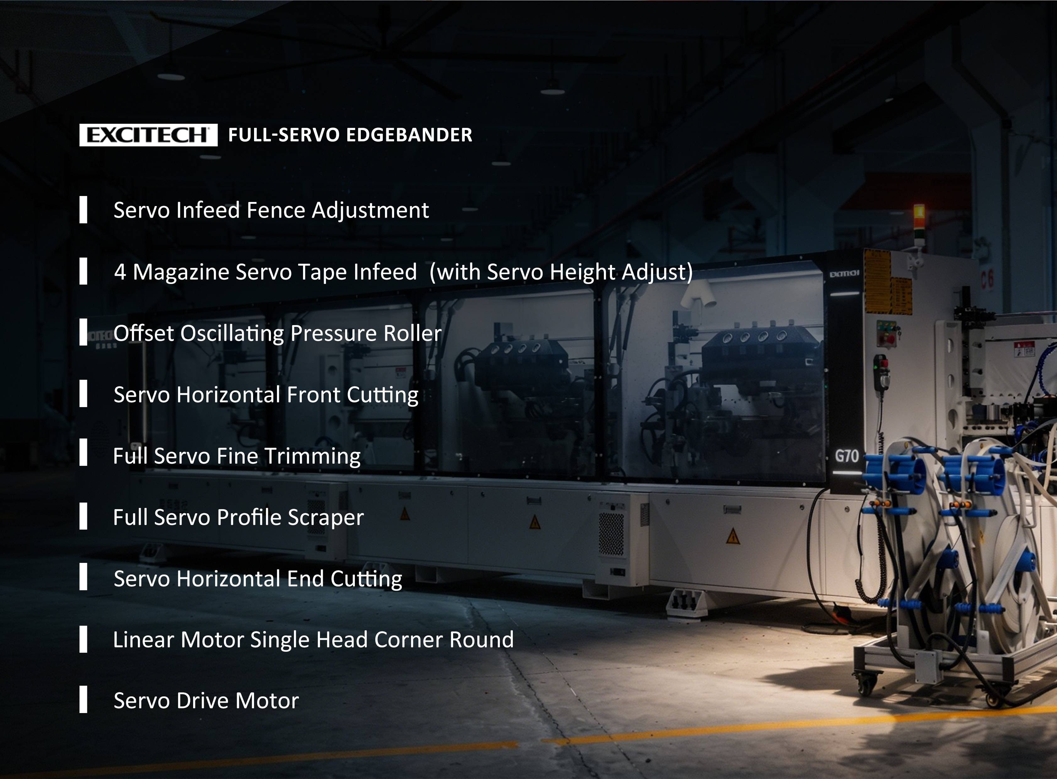 EXCITECH G70U Full Servo Edgebander