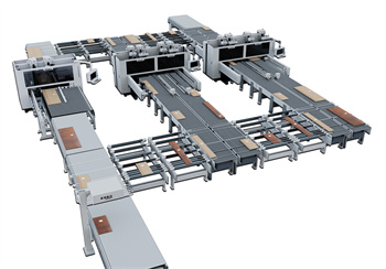Six Sided Drilling Machining Center Online Production Line for Woodworking